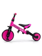 Gyerek háromkerekű bicikli 4az1-ben Milly Mally Optimus Plus tolókarral pink