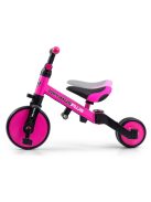 Gyerek háromkerekű bicikli 4az1-ben Milly Mally Optimus Plus tolókarral pink