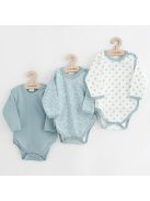 Baba body teljes hosszában patentos New Baby Classic II Lány 3db menta
