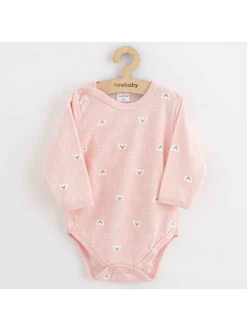 Baba body teljes hosszában patentos New Baby Classic II maci fehér