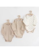 Baba body teljes hosszában patentos New Baby Classic II Lány 3db rózsaszín