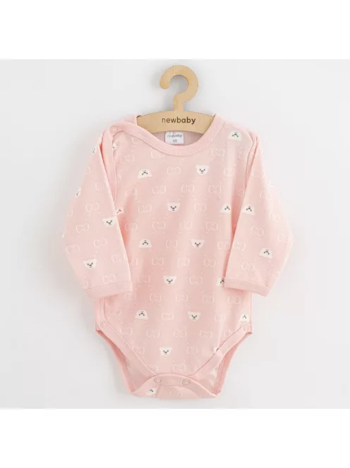 Baba body teljes hosszában patentos New Baby Classic II maci fehér