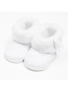 Baba téli csipke csizma New Baby 0-3 h fehér