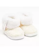 Baba téli csipke csizma New Baby 0-3 h bézs