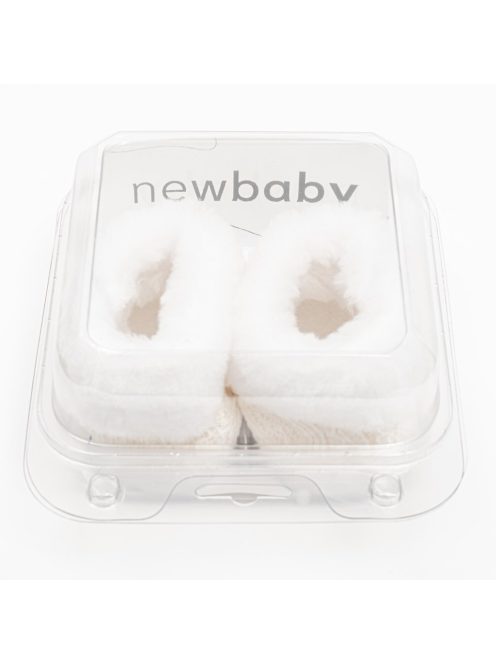 Baba téli csipke csizma New Baby 6-12 h bézs