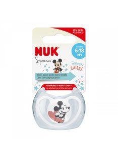 Baba cumi Space NUK 6-18h Disney Mickey Mouse piros
