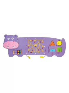 Érzékszervi manipulatív tábla Viga hippo