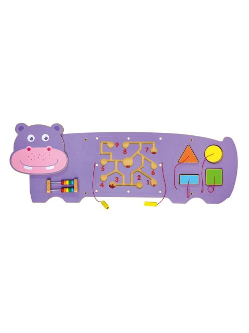 Érzékszervi manipulatív tábla Viga hippo