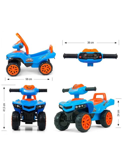 Gyerek négykerekű jármű Milly Mally Monster Blue