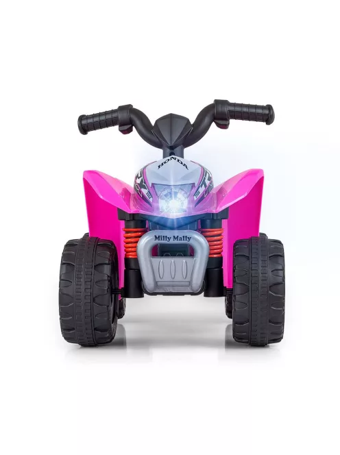 Elektromos négykerekű Milly Mally Honda ATV rózsaszín