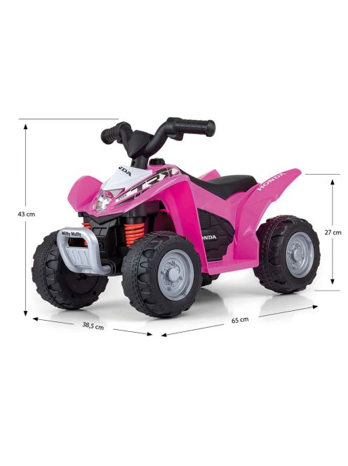 Elektromos négykerekű Milly Mally Honda ATV rózsaszín