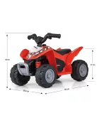 Elektromos négykerekű Milly Mally Honda ATV piros