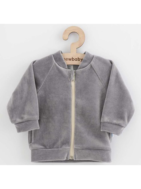 Baba plüsz pulóver New Baby Suede clothes szürke