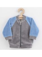 Baba plüsz pulóver New Baby Suede clothes szürke kék