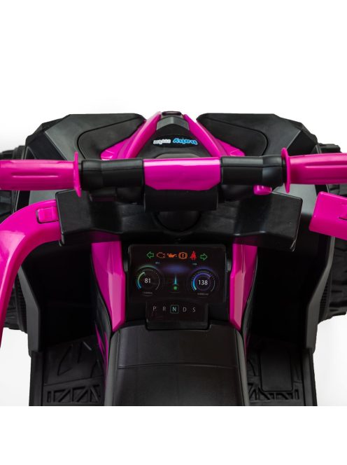 Bébitaxi tolókarral Baby Mix Mega piros