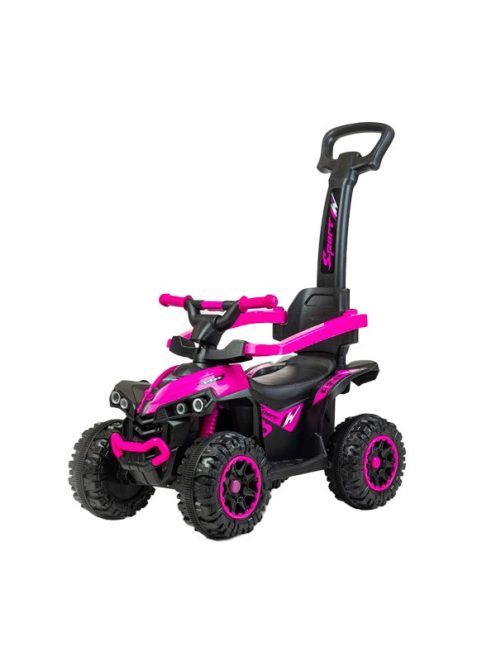 Bébitaxi tolókarral Baby Mix Mega rózsaszín