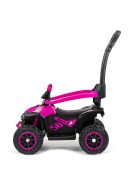 Bébitaxi tolókarral Baby Mix Mega rózsaszín