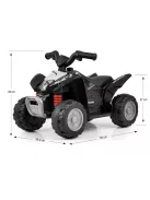Elektromos négykerekű Milly Mally Honda ATV fekete