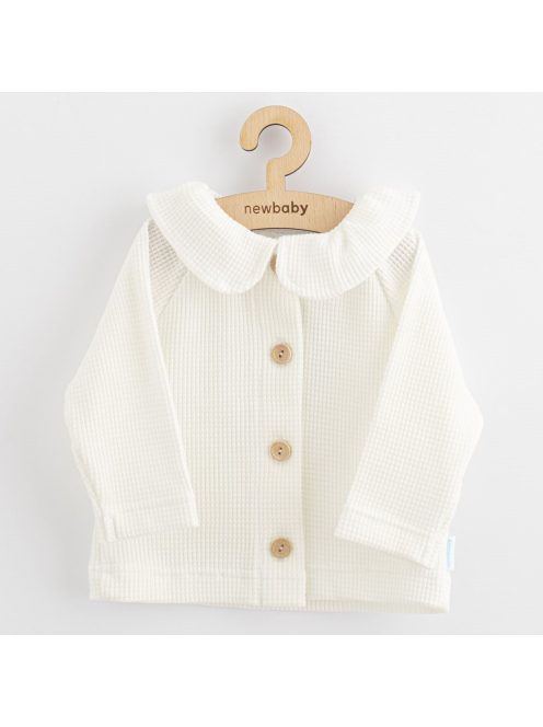 Baba kabátka gombokkal  New Baby Luxury clothing Laura fehér
