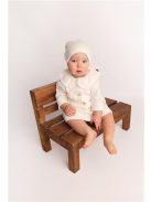 Baba kabátka gombokkal  New Baby Luxury clothing Laura fehér