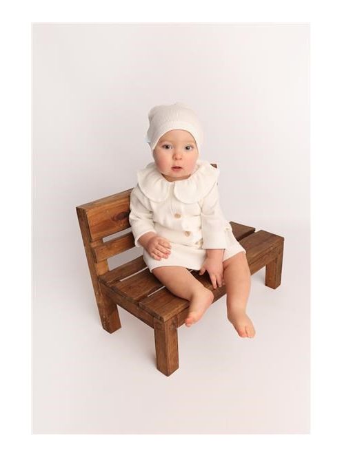 Baba kabátka gombokkal  New Baby Luxury clothing Laura fehér