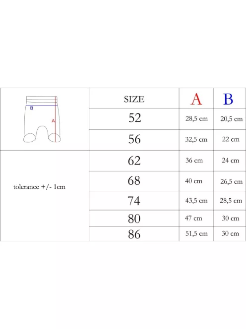 Baba pamut lábfejes nadrág Nicol Viki