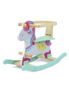 Fából készült hintaló háttámlával Milly Mally Lucky 12 Unicorn