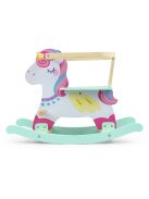 Fából készült hintaló háttámlával Milly Mally Lucky 12 Unicorn