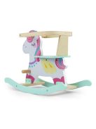 Fából készült hintaló háttámlával Milly Mally Lucky 12 Unicorn