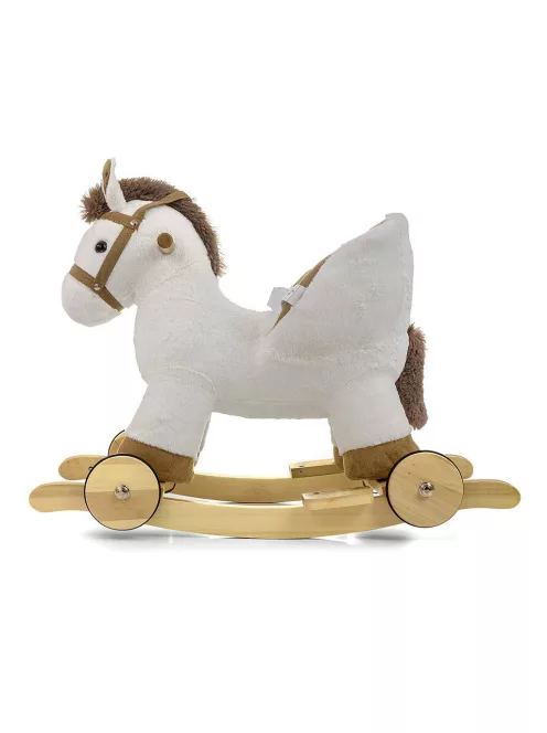 Hintaló dallammal és kerekekkel Milly Mally Polly fehér