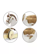 Hintaló dallammal és kerekekkel Milly Mally Polly fehér