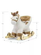 Hintaló dallammal és kerekekkel Milly Mally Polly fehér