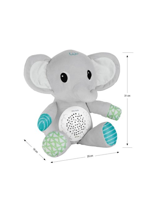Plüss szundibarát elefant projektorral Milly Mally