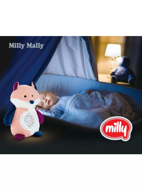 Plüss szundibarát róka projektorral Milly Mally