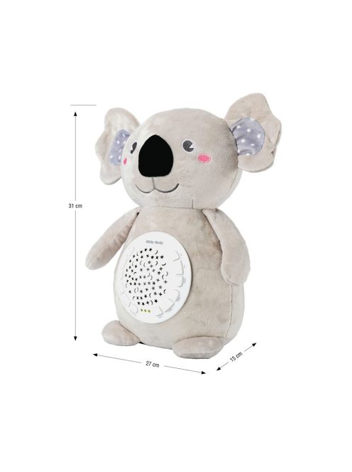 Plüss szundibarát koala projektorral Milly Mally