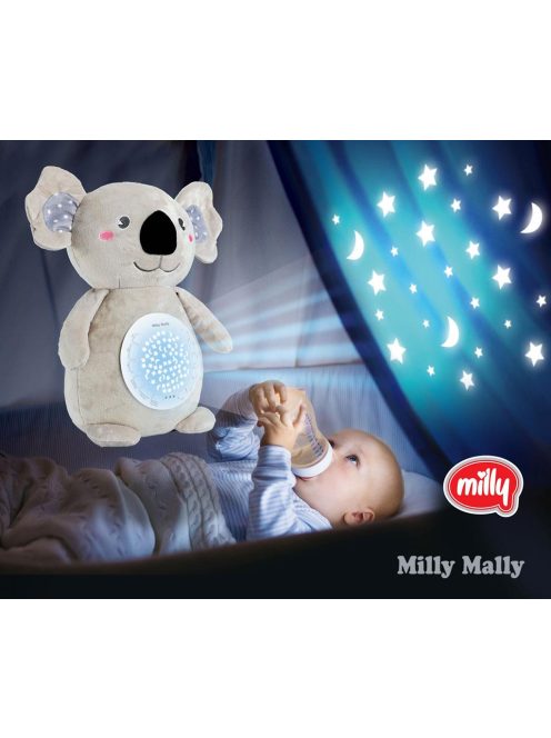 Plüss szundibarát koala projektorral Milly Mally