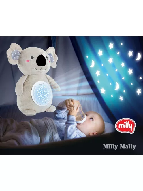 Plüss szundibarát koala projektorral Milly Mally