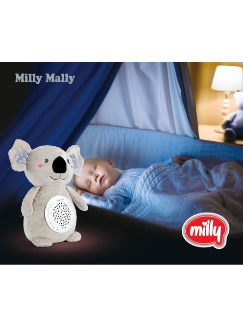 Plüss szundibarát koala projektorral Milly Mally