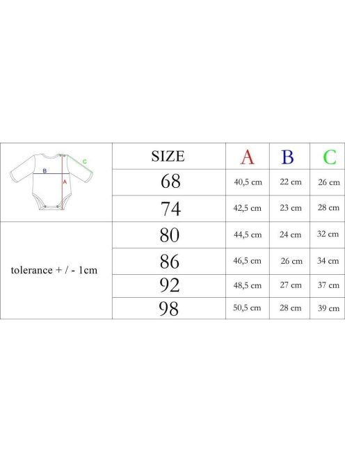 Baba hosszú ujjú body II Nicol Viki