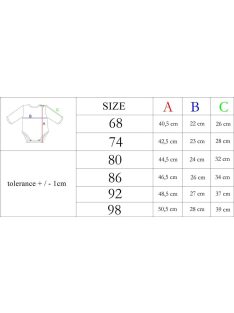Baba áthajtós patentos body rövid ujjú Nicol Viki