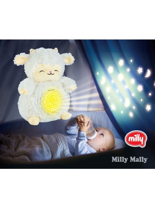 Plüss szundibarát bari projektorral Milly Mally