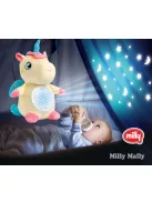 Plüss szundibarát egyszarvú projektorral Milly Mally