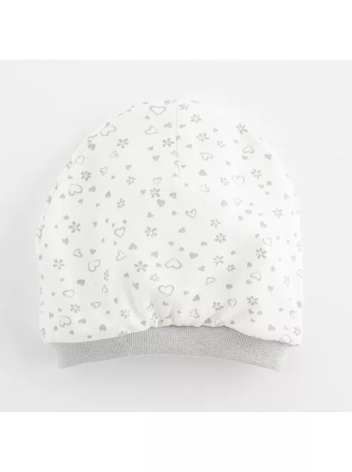Baba pamut sapka New Baby Szivecske