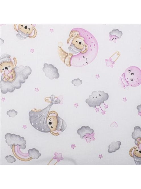 Gyerek összerakható matrac New Baby STANDARD 120x60x5 cm koala rózsaszín