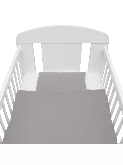 Muszlin ágynemű szett töltettel New Baby 80x70 cm szürke