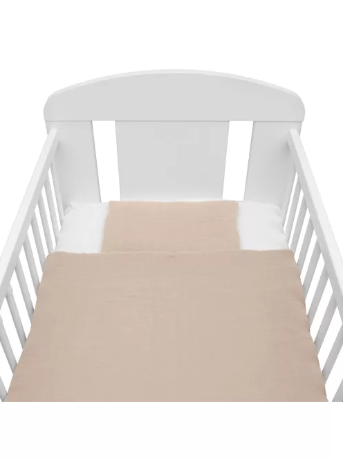 Muszlin ágynemű szett töltettel New Baby 80x70 cm bézs