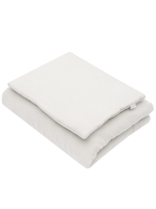 Muszlin ágynemű szett töltettel New Baby 80x70 cm ecru