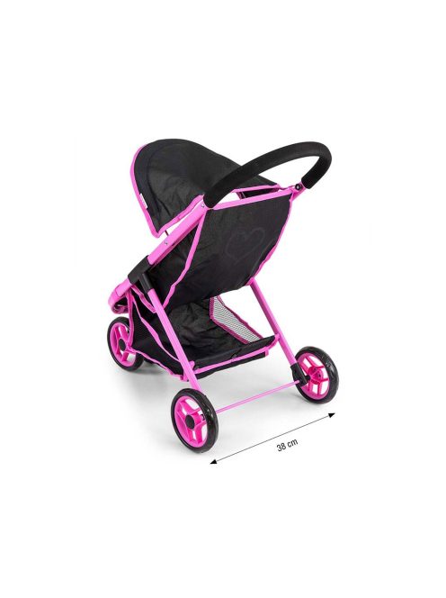 Játék golf babakocsi babáknak Milly Mally Susie Prestige Black