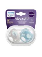 Baba cumi Ultrasoft Premium Avent állatok 6-18 hónap 2 darab fiú
