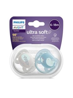   Baba cumi Ultrasoft Premium Avent állatok 6-18 hónap 2 darab fiú